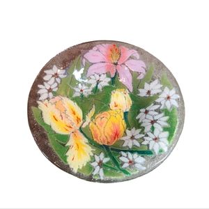 Retired '16 Round Floral Serving Bowl from Peggy Karr.